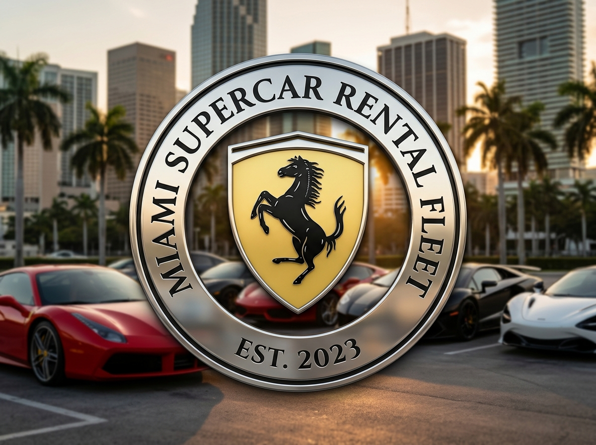 Ferrari brand logo icon prancing horse for Miami supercar rental fleet