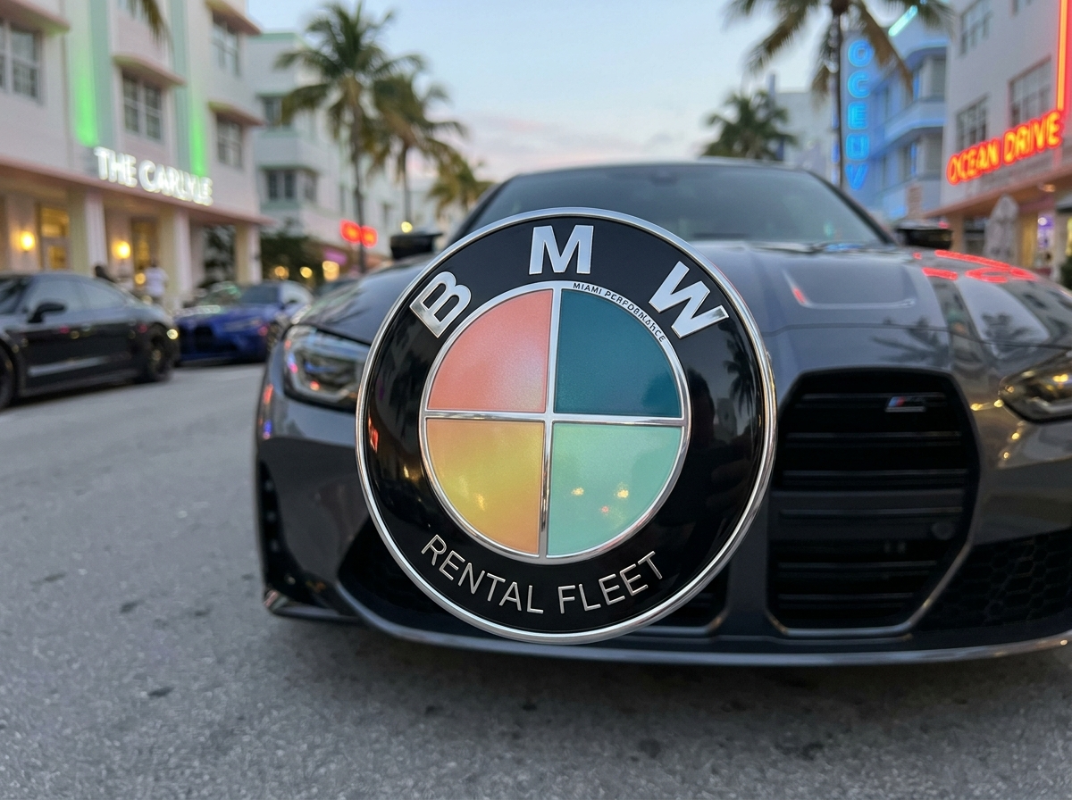 BMW roundel logo for Miami performance car rental fleet