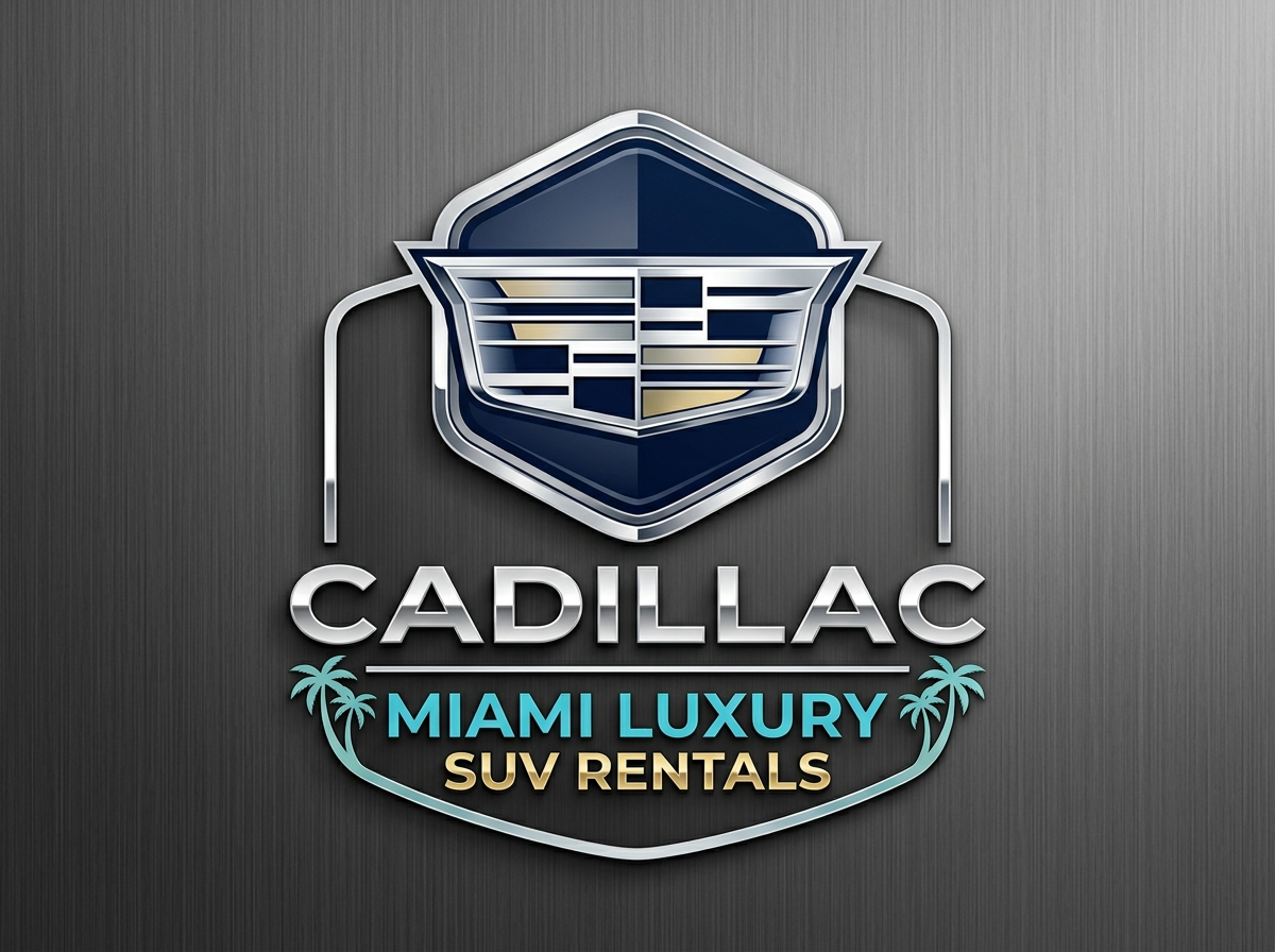 Cadillac logo for Miami luxury SUV rental fleet